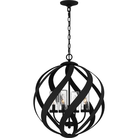 Quoizel Blacksmith Pendant 4 Lights Earth Black. BMS2820EK